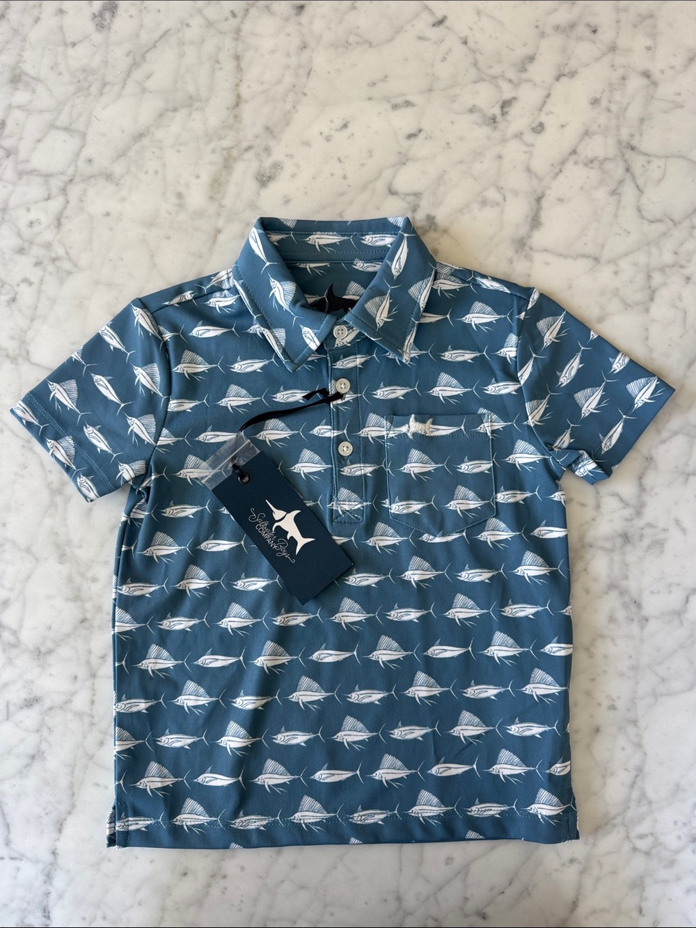 NEW WITH TAGS Saltwater Boys Company 2T Collared Shirt - Picture 2 of 6